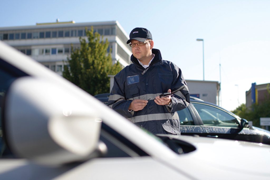 Part of our service portfolio: on-street and off-street parking enforcement services.